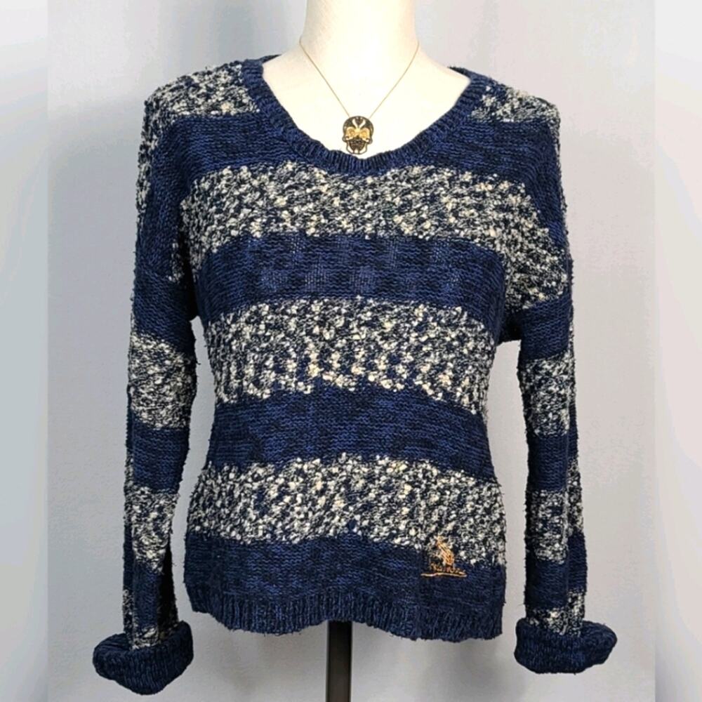 Triple Five Soul Striped Pullover SZ XL